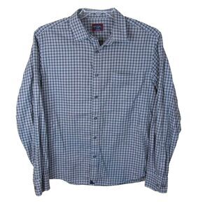 UNTUCKit‎ Long Sleeve Button Up Shirt Men's Large Cotton Gray Plaid